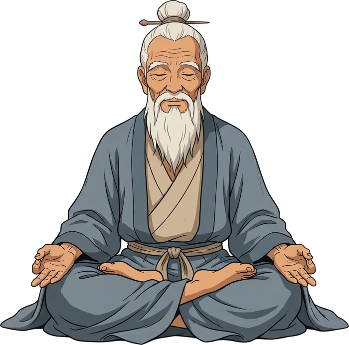 El Maestro meditando